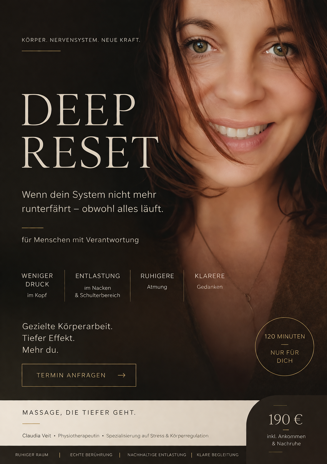 Deep Reset – Wenn dein System nicht mehr runterfährt. Gezielte Körperarbeit für Menschen mit Verantwortung.